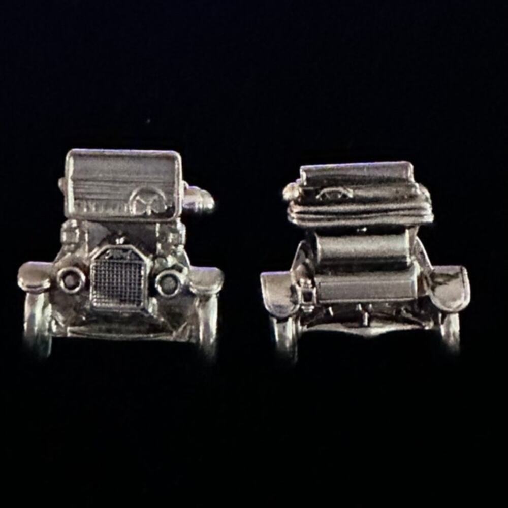 Vintage Ford Model T Car Cufflinks Lot Silver Novelty